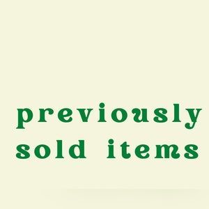 ⚡️ SOLD ITEMS ⚡️